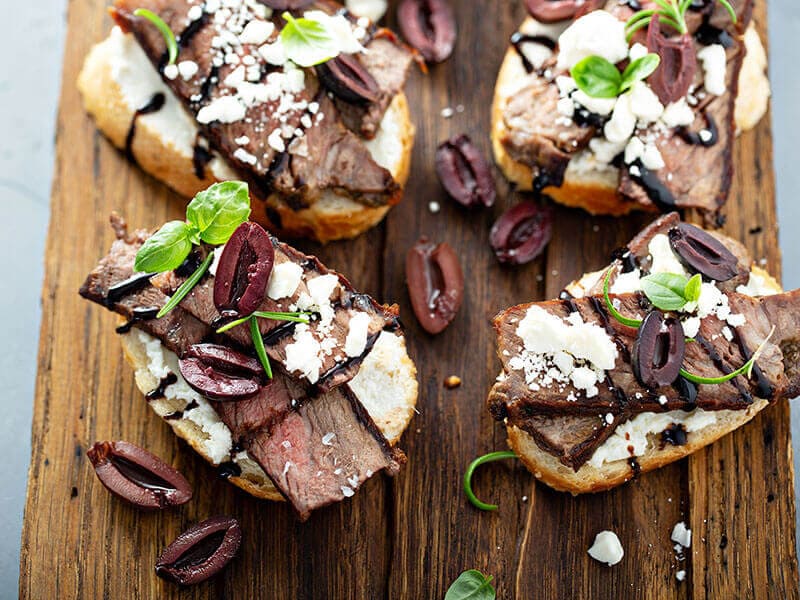 Steak Bruschetta Crostini Beef