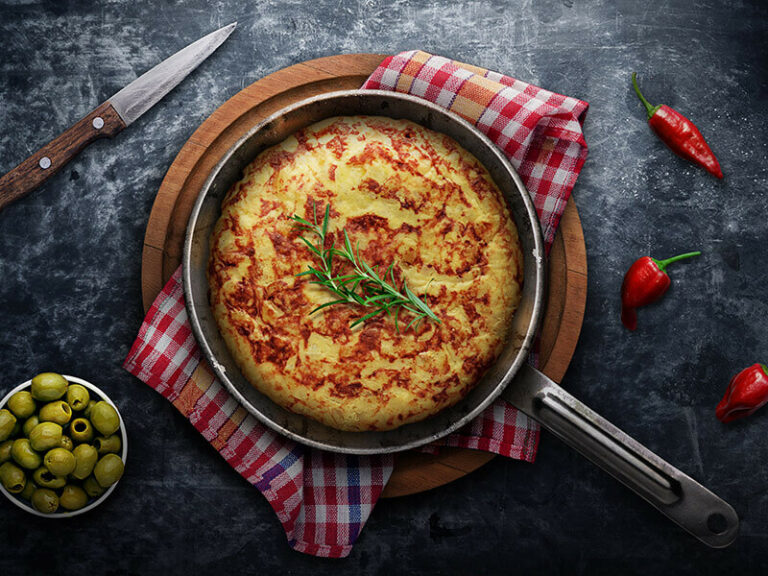 22 Best Spanish Appetizers   Spanish Tortilla 768x576 