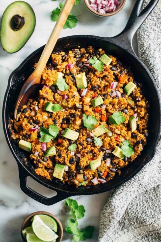 Quinoa and Black Bean Skillet