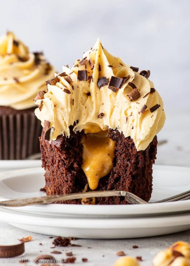 Hazelnut Praline Cupcakes