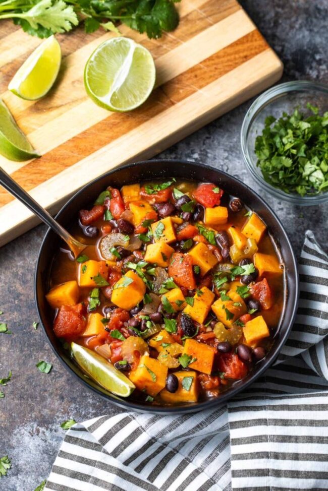 Sweet Potato and Black Bean Chili