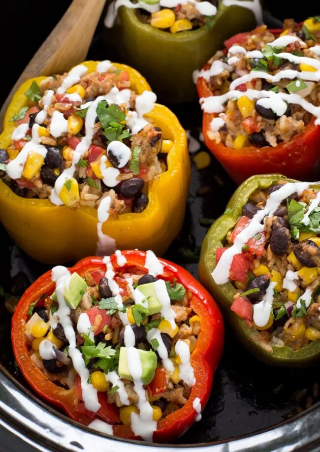 Slow Cooker Stuffed Peppers