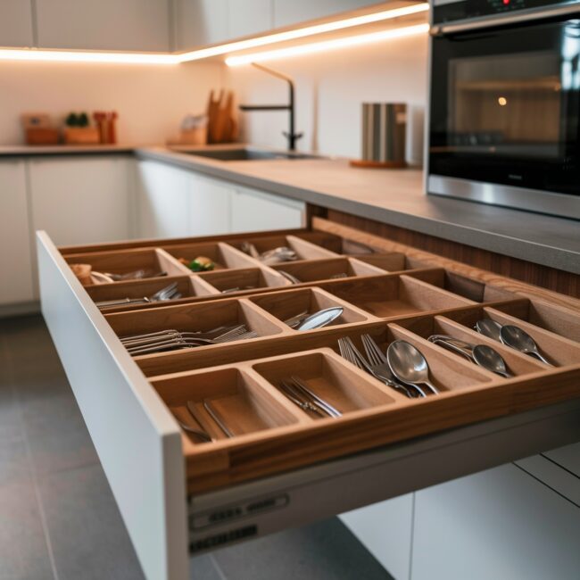 Install Drawer Organizers