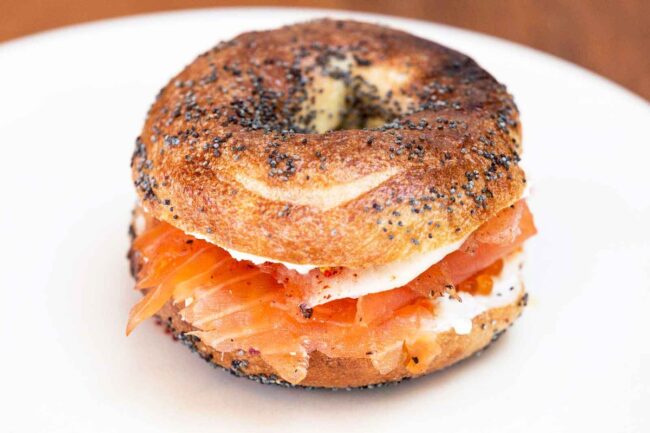 Cream Cheese and Lox Bagels