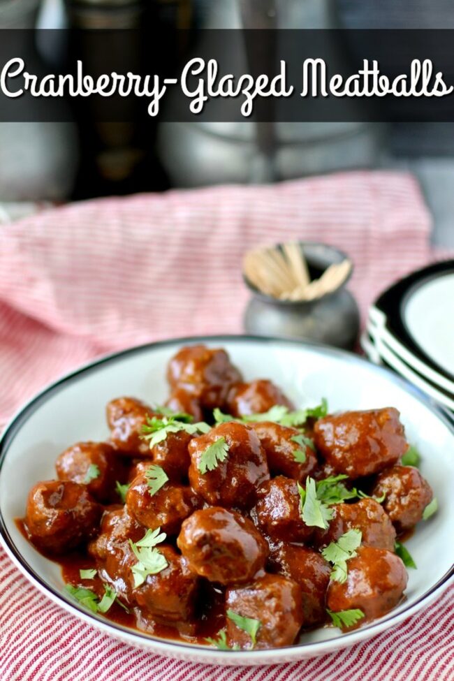 Cranberry-Glazed Meatballs