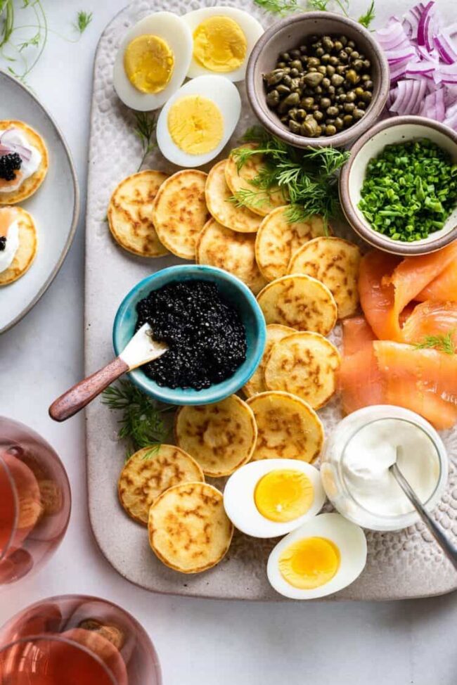 Caviar with Blinis