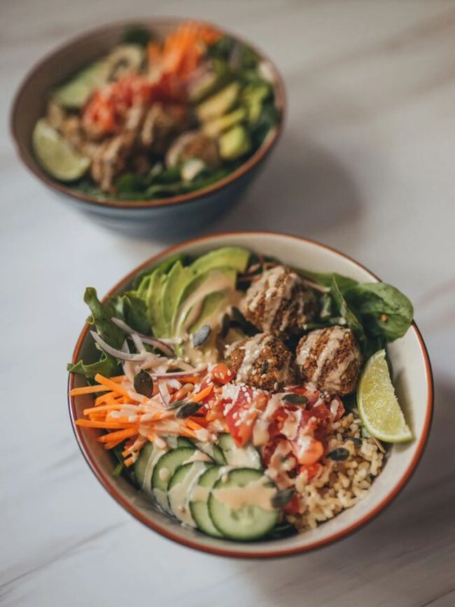 Raw Falafel Buddha Bowls