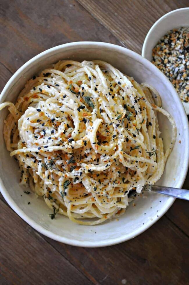 Everything Bagel Pasta