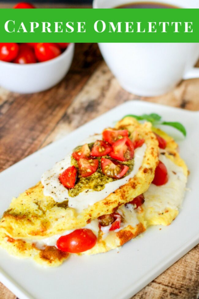 Pesto and Mozzarella Omelet