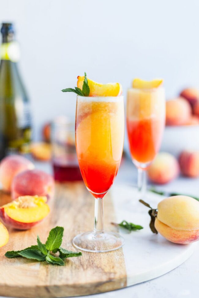 Frozen Peach Bellini