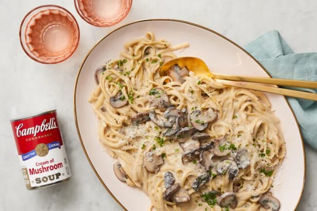 Creamy Mushroom Soup Pasta