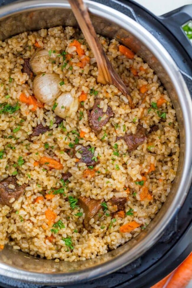 Instant Pot Beef and Rice