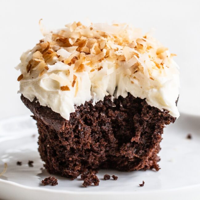 Mocha Coconut Cupcakes