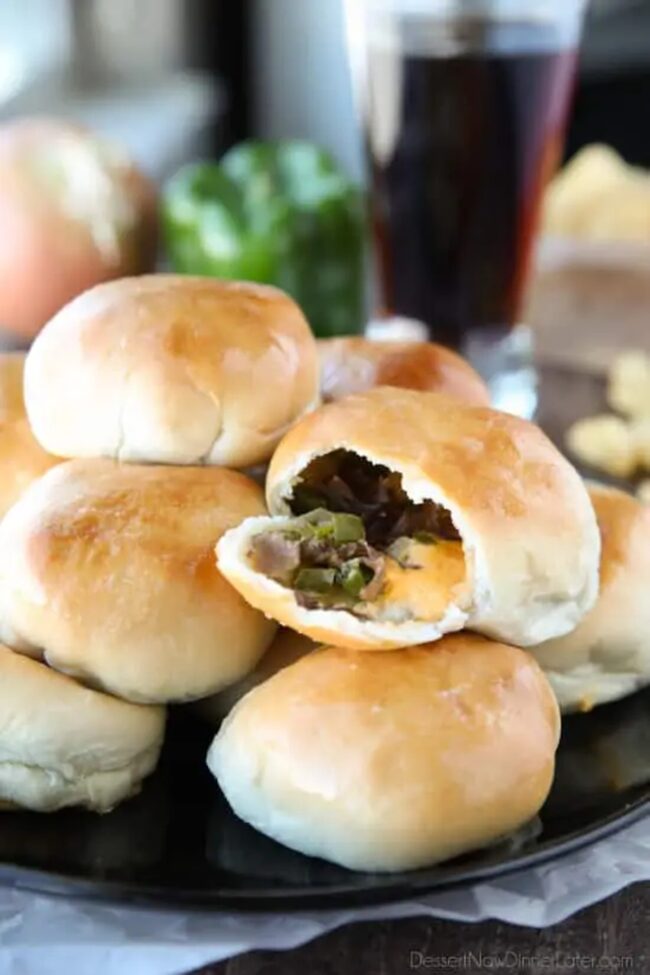 Cheesesteak Biscuit Bombs