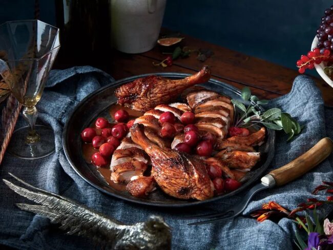 Roast Duck with Cherry Sauce