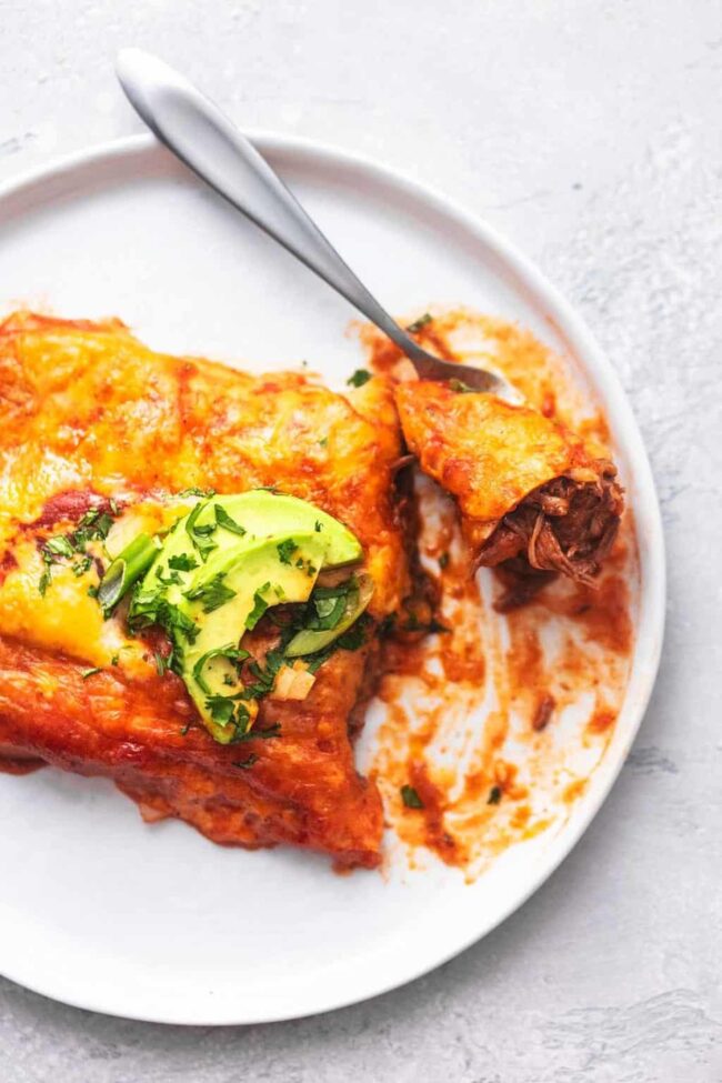 Instant Pot Beef Enchiladas