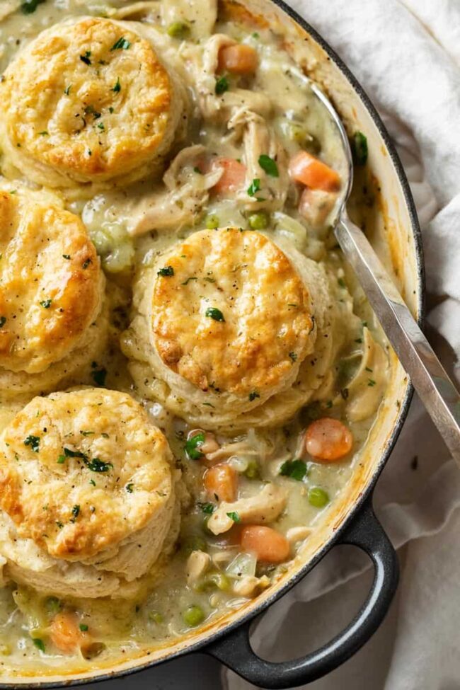 Biscuit Chicken Pot Pie