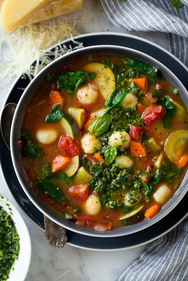 Italian Soup with Gnocchi & Vegetables