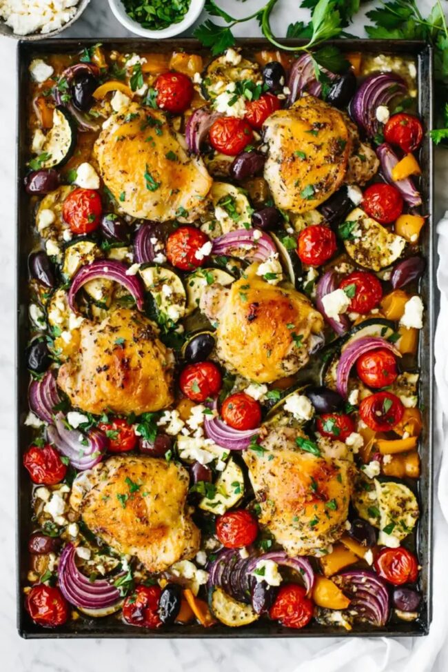 Mediterranean Chicken and Veggies