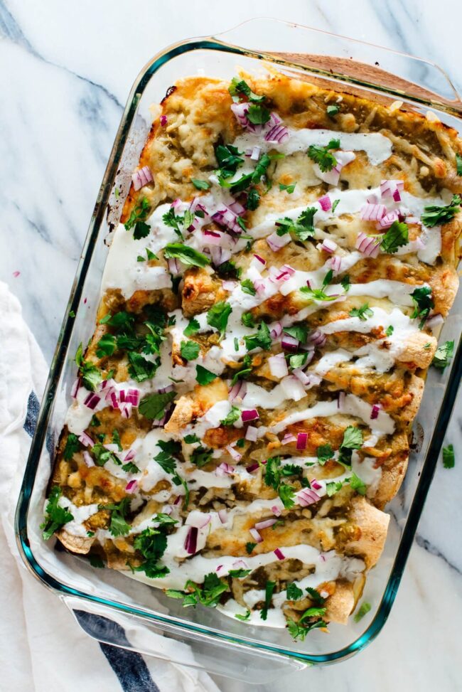 Black Bean Sweet Potato Enchiladas