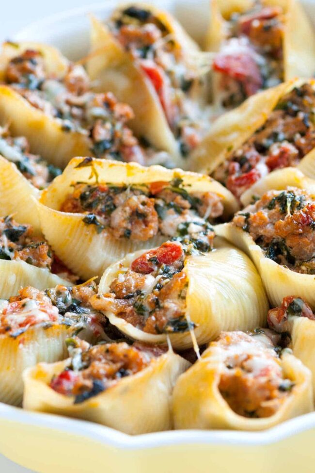 Sausage and Ricotta-Stuffed Shells