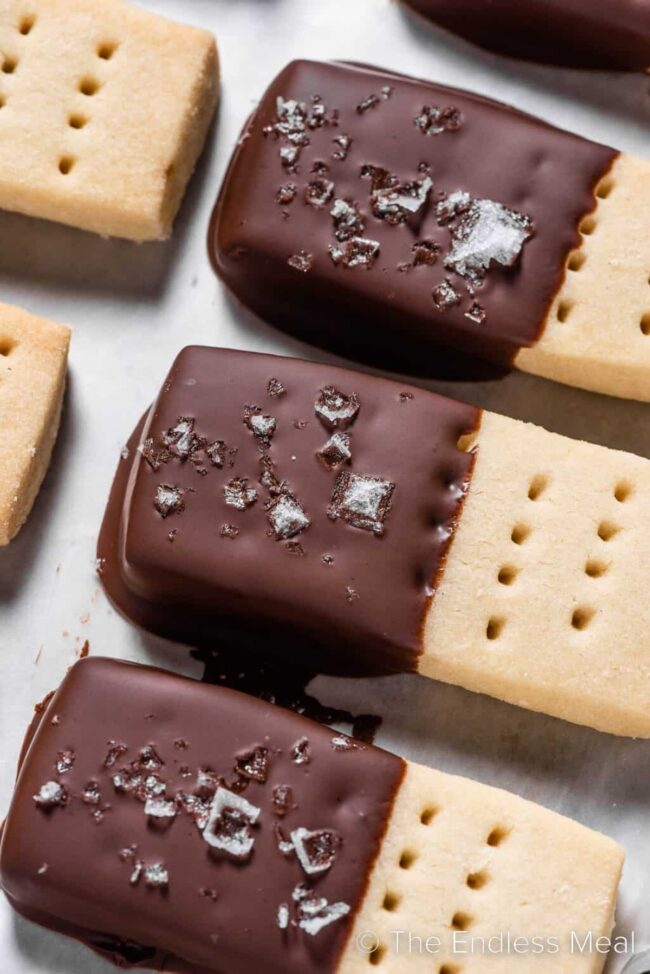 Chocolate-Dipped Shortbread