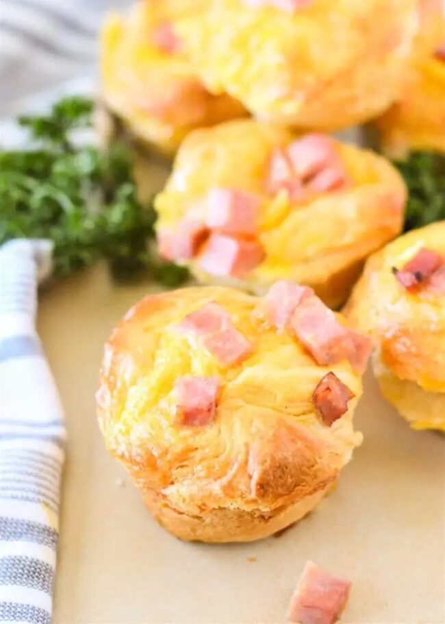 Ham and Cheese Biscuit Muffins