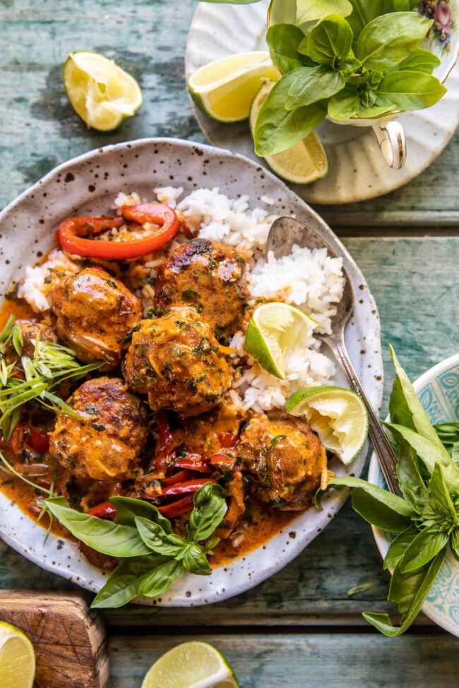 Thai Chicken Meatballs