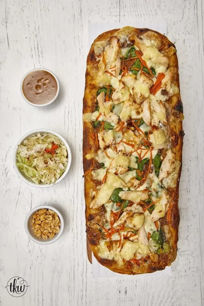 Thai Peanut Chicken Flatbread