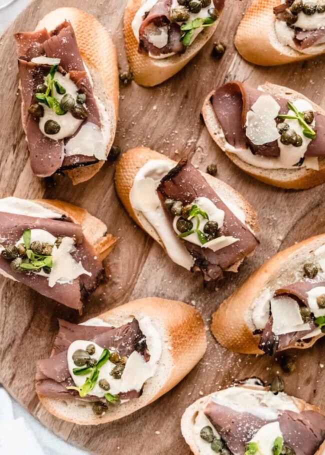 Roast Beef Crostini