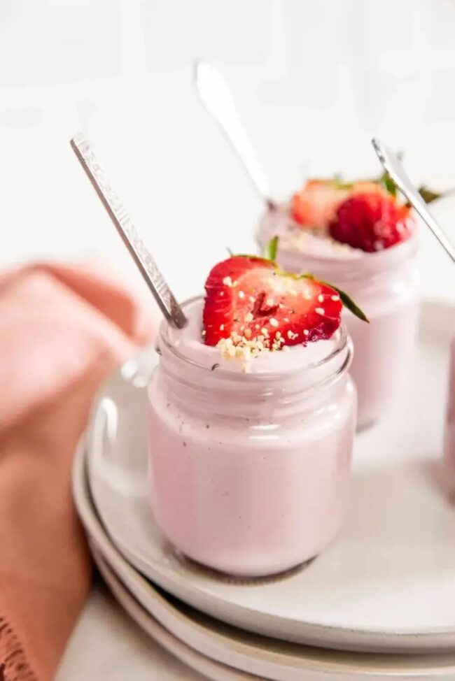 Creamy Strawberry Yogurt