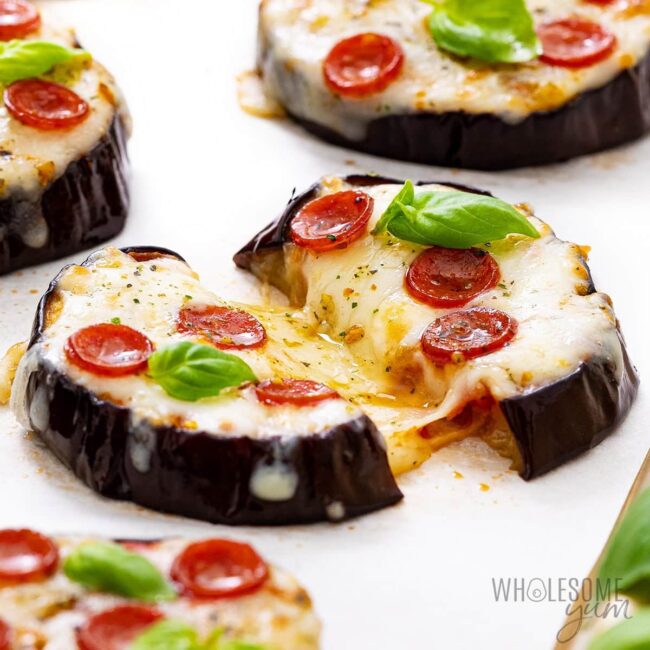 Eggplant Pizzas