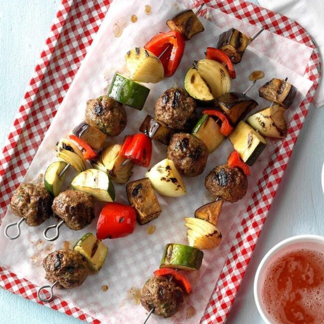 Italian Meatball Skewers