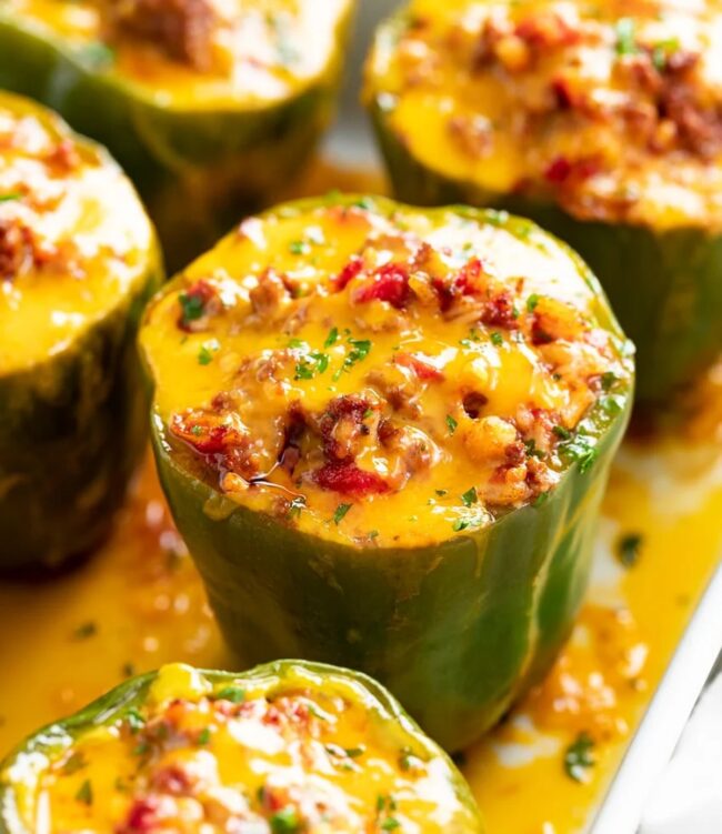 Stuffed Bell Peppers with Beef