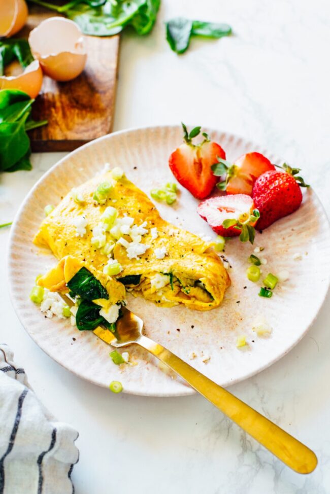 Spinach and Feta Omelet