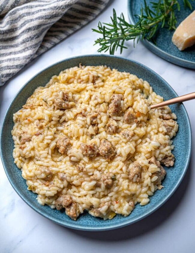 Sausage and Mushroom Risotto