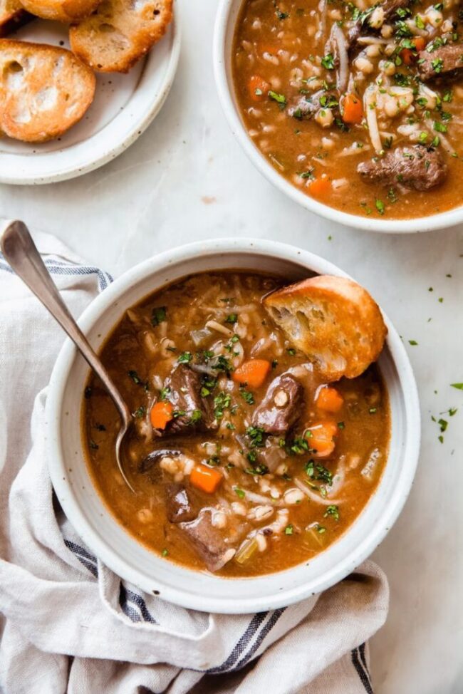 Beef and Barley Soup Stew