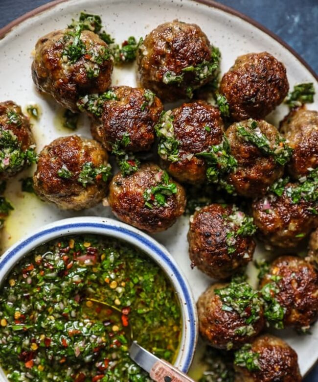 Chimichurri Meatballs