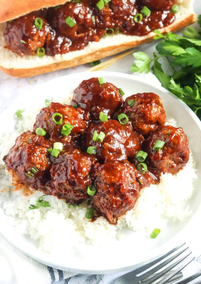 BBQ Glazed Meatballs