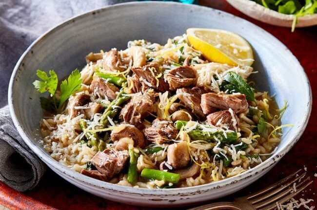 Steak and Mushroom Risotto