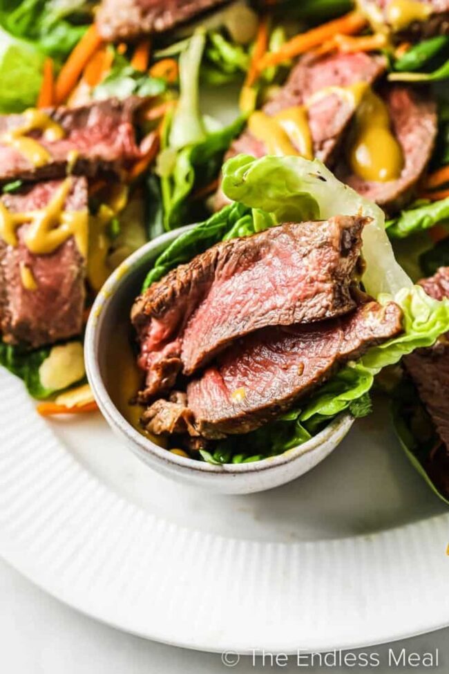 Steak Lettuce Wraps