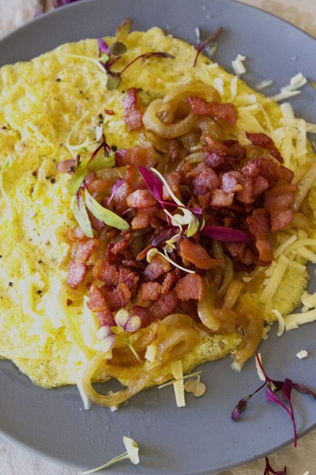 Caramelized Onion Omelet