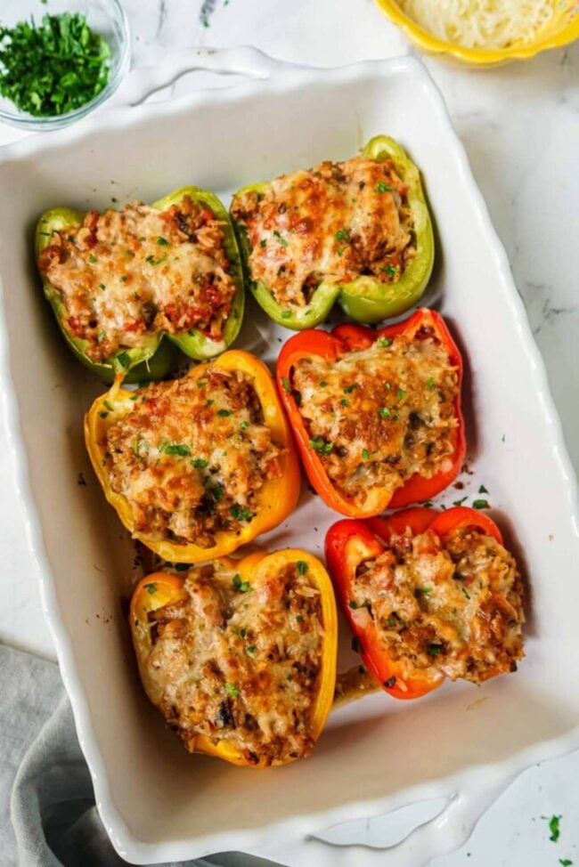 Egg and Sausage Stuffed Peppers