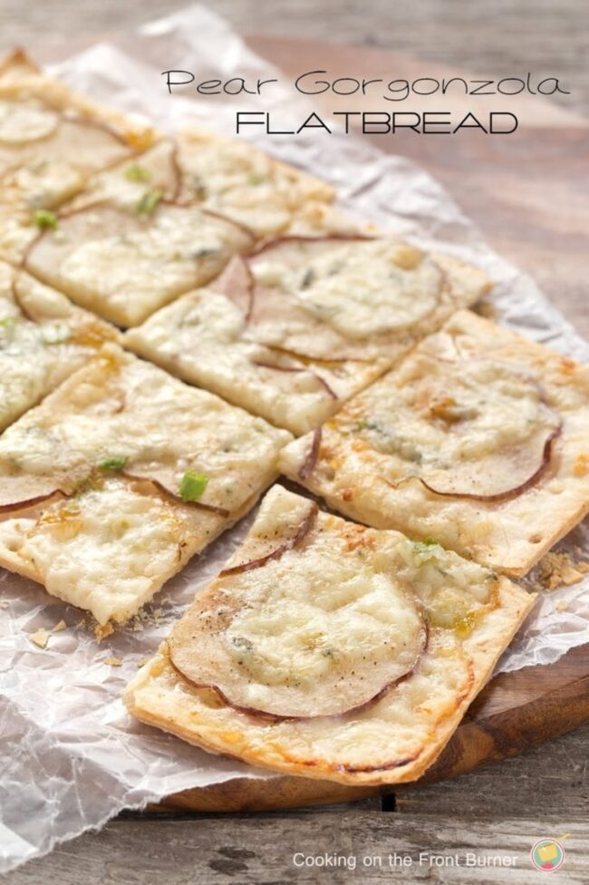 Pear and Gorgonzola Flatbread