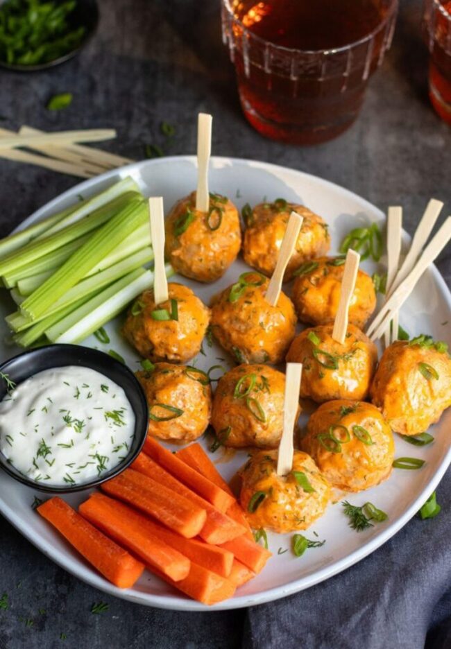 Buffalo Chicken Meatballs