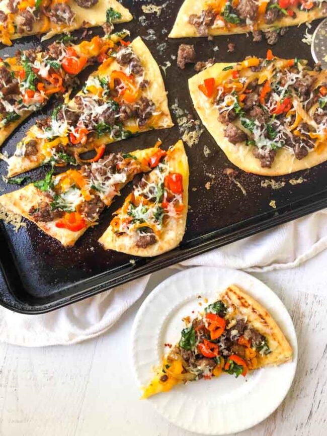 Sausage and Pepper Flatbread