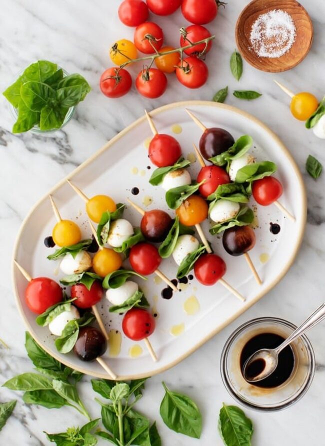 Mini Caprese Skewers