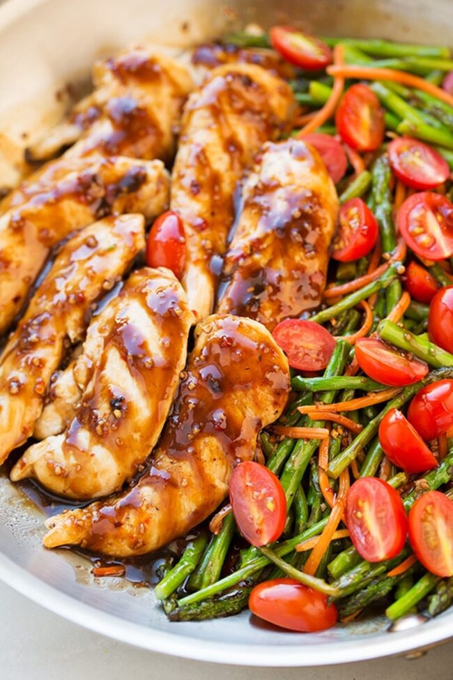 Balsamic-Glazed Chicken and Veggies