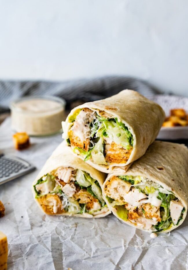 Chicken Caesar Wraps