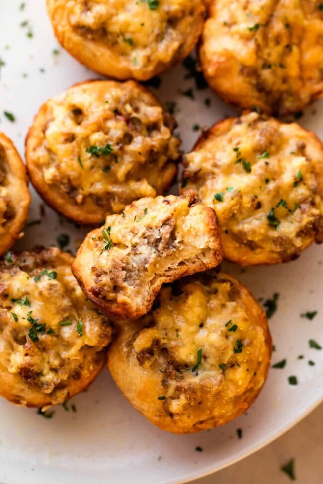 Egg and Sausage Biscuit Muffins